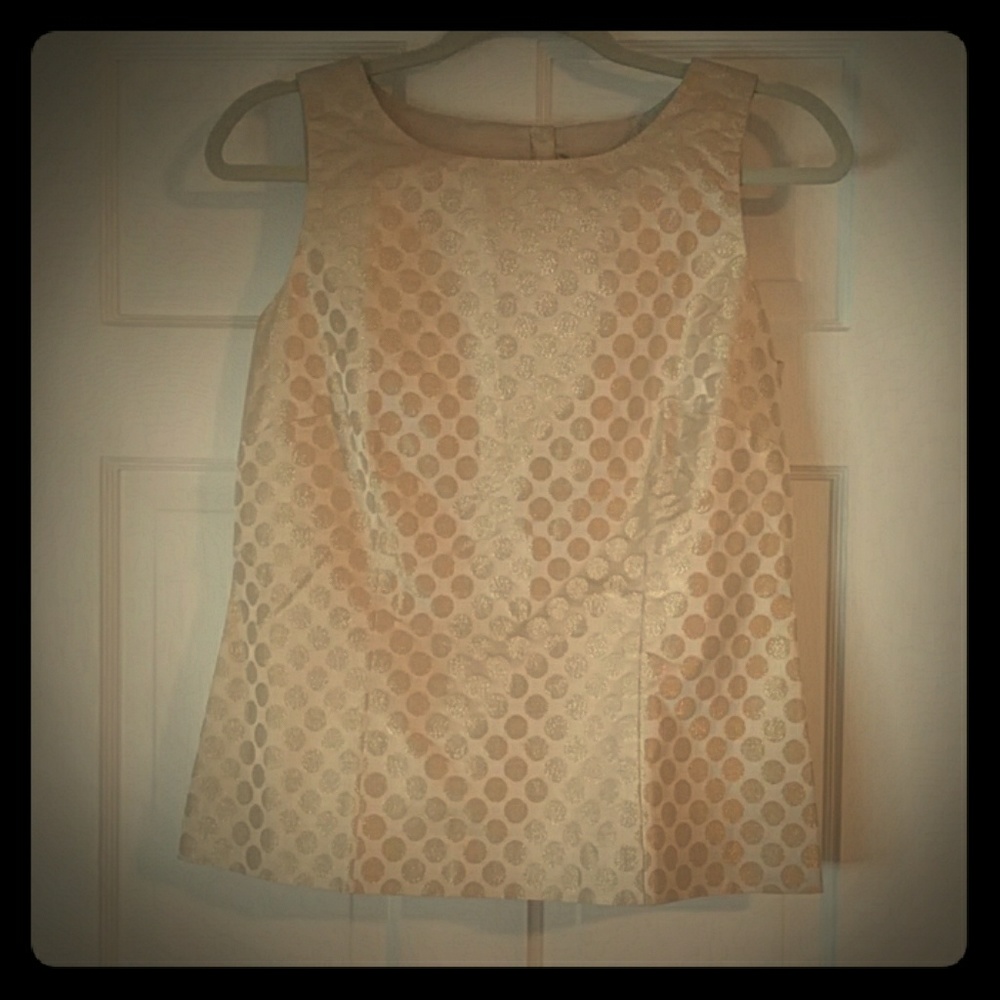 Gold Silk J.Crew Top